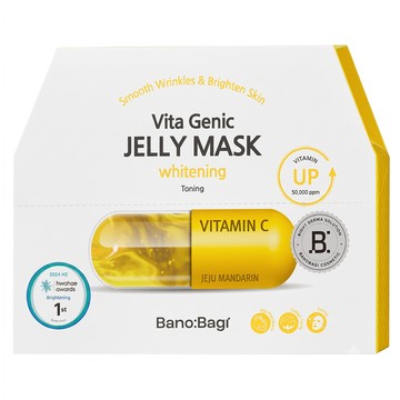 BANOBAGI 佰諾佰琪 台灣公司貨 煥彩亮顏維生素果凍面膜 30g  10片  1盒