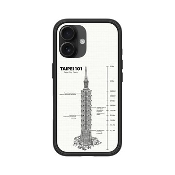 iPhone 16 Mod NX 黑 - 台北101 - 台北101-建築圖紙