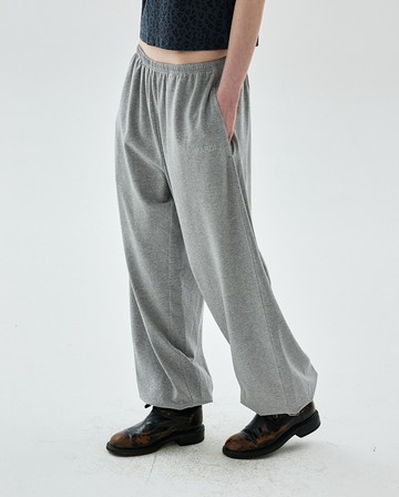 MARDI MERCREDI 燙鑽Logo 灰色 束口運動長褲 JOGGER PANTS MARDI LOGO HOTFIX