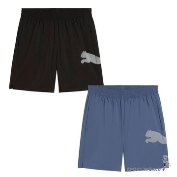 Puma 排汗短褲 男裝 歐規 黑/藍【運動世界】52672301/52672380