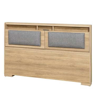 【顛覆設計】如雅插座收納靠枕床頭片(雙人5尺)梧桐色