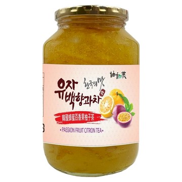 韓國蜂蜜百香果柚子茶  1kg  1罐