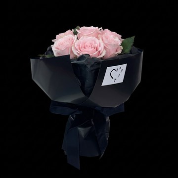 For you! 【C happy】愛心形狀_粉色玫瑰鮮花束_生日好禮_加油禮物