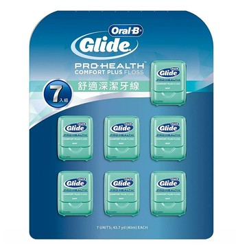 [COSCO代購5]  a促銷到5/29  C3203155 歐樂B Glide 舒適深潔牙線 薄荷口味 40公尺 X 7入