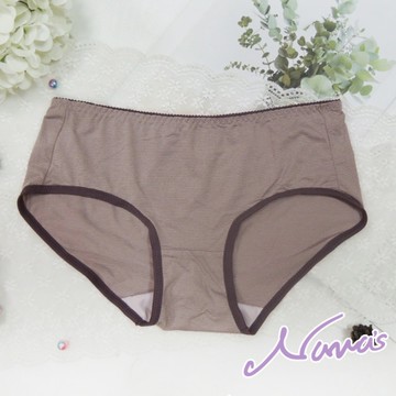 【露娜斯】樂活素線。吸濕排汗貼身包臀三角內褲【紅/中藍/可可/深藍】台灣製 P315