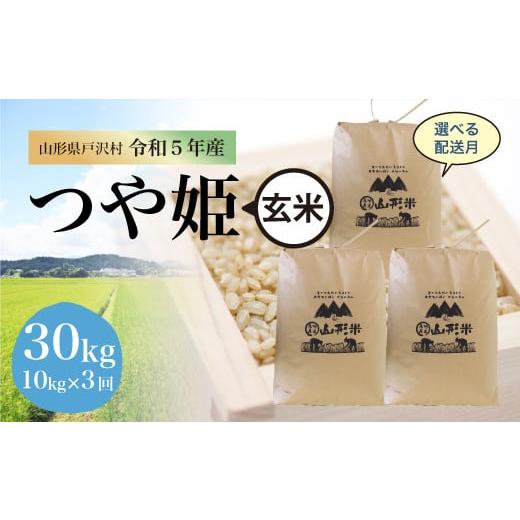 令和5年産 特別栽培米 つや姫  定期便 30kg（10kg×1カ月ごと3回お届け）＜配送時期指定可＞ 山形県 戸沢村