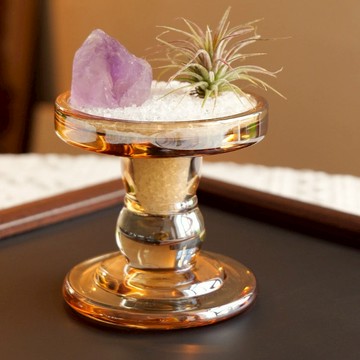 一路旺旺旺【梨花瑪雅】天然紫水晶｜無火香薰石淨化水晶消磁淨化🍍空氣鳳梨擺飾(2色可選) 生日 職場 中秋 商務