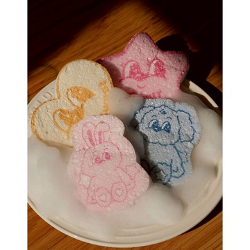 AIR SPACE 【Lyra & Toby】柔色印花造型壓縮木漿海綿組(4入)(不分色) 小物 現貨