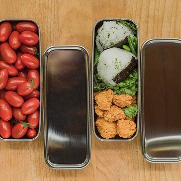 宜手作 x CB JAPAN長型不鏽鋼便當盒+TPU上蓋2入組(紅/粉上蓋) 宜手作 x CB JAPAN長型不鏽鋼便當盒+TPU上蓋2入組(