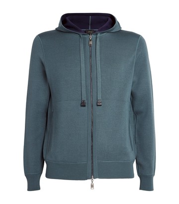 Brioni Cotton-Cashmere-Silk Reversible Hoodie