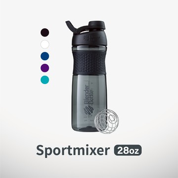 【BlenderBottle】SportMixer系列Tritan旋蓋式運動水壺28oz/828ml(五款任選)