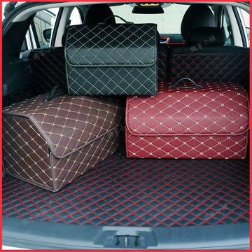 【臺灣出貨】汽車用品置物箱車載摺疊多功能整理盒雜物儲物箱汽車後備箱收納箱0511