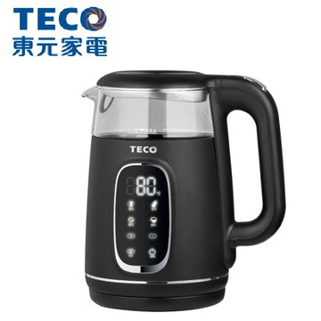 TECO 東元 - 1.7L 智能溫控玻璃電熱快煮壺  XYFYK1704B 廠商直送