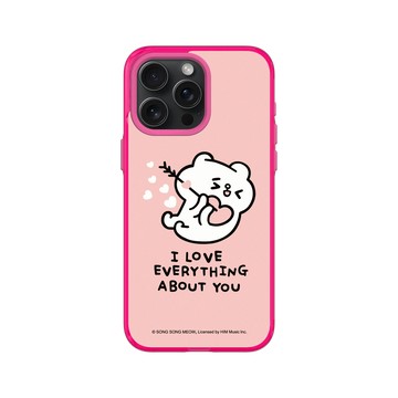 iPhone 15 Pro Max Clear 粉漾桃 - 爽爽貓 Song Song Meow by SECOND - I Love everything about you (hug版)