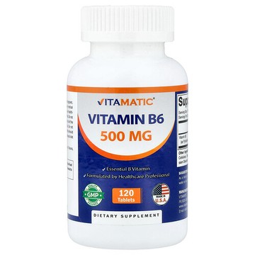 Vitamatic, 維生素 B6，500 毫克，120 片
