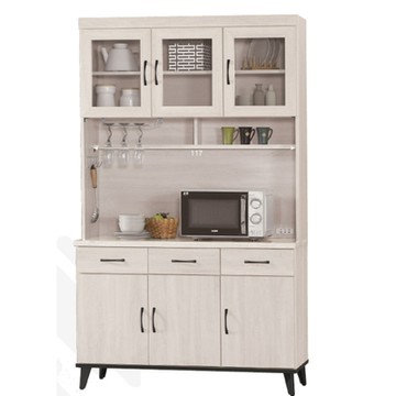 AS DESIGN 雅司家具-伊姆石紋面4尺餐櫃組-120.9*43*202.2cm