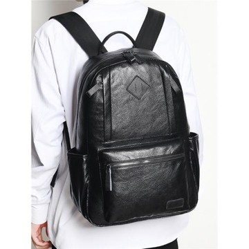 雙肩包休閑簡約真皮背包旅行出差大容量男士戶外包袋高質量電腦包