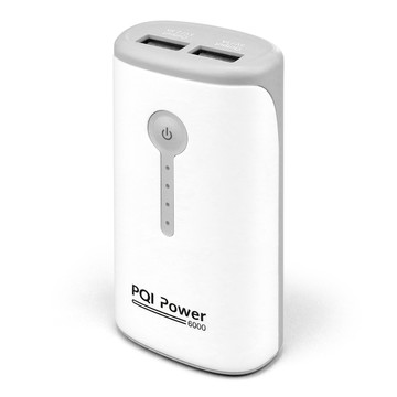 PQi 6000mAh 單孔Mirco-A輸入 雙孔USB-A輸出 行動電源