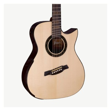 Hozen Gold Label Deep OM 41吋 瑞士月亮雲杉面板 印度玫瑰木背側板 全單板 扇形指板 Adi力木 金標 民謠吉他