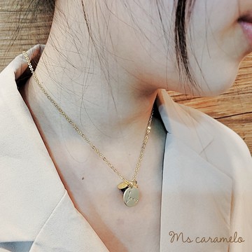 【焦糖小姐 Ms caramelo】星座項鍊 3月雙魚座項鍊 Pisces 紫水晶&鋯石項鍊 (可雙面配戴)