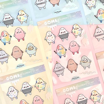 Gomi x Elements of Art | 透明貼紙組