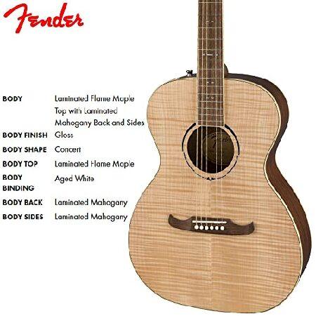 Fender アコースティックギター FA-235E Concert, Laurel Fingerboard, Natural ソフトケース付属