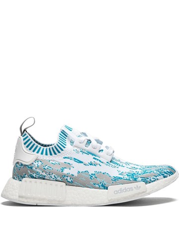 adidas - NMD_R1 Primeknit "Datamosh" sneakers - unisex - Rubber/Polyester/Polyester - 10.5 - White