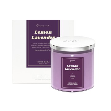 【夏潮】韓國 PRAY 經典天然大豆蠟燭（L）-檸檬薰衣草_廠商直送