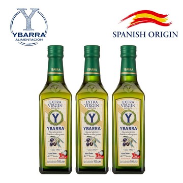 💯生飲入門款 西班牙原裝💯YBARRA 益百萊 生飲級 100%特級冷壓初榨橄欖油500ml x3瓶｜雙子座生日快樂｜生日禮物｜送禮｜禮盒｜端午節