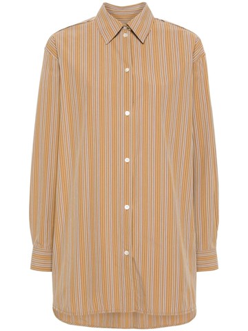 TOTEME - striped cotton shirt - women - Cotton - 44 - Neutrals