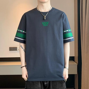 短袖t恤男夏季潮流寬松百搭純棉半袖體恤潮牌2025新款男款上衣服