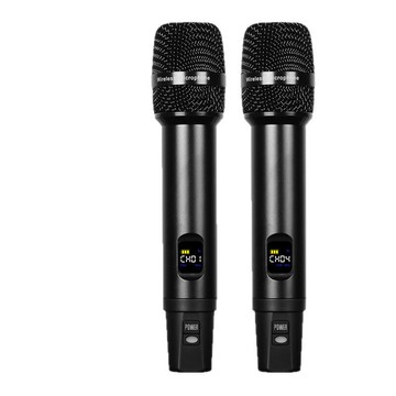 跨境熱賣U段可充電無線話筒一拖二舞臺廣場唱歌演出K歌手持麥克風【北歐居家生活】