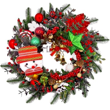 22CM 尤加利花圈 33497-B