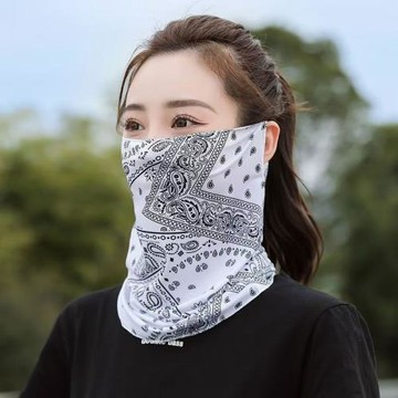 冰絲防曬面罩遮臉女戶外出行防風護頸遮脖子口罩護臉面紗開車臉罩