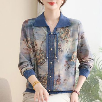 [韓國K.W.]現貨優雅高質感針織長袖上衣