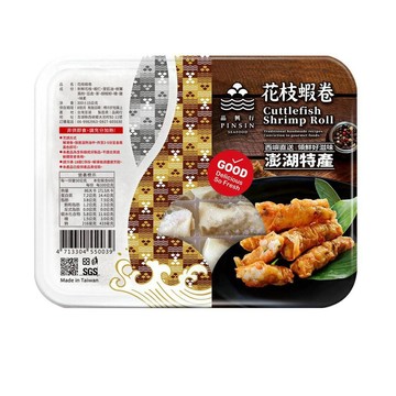 品興行 澎湖花枝蝦卷(每盒約300g)