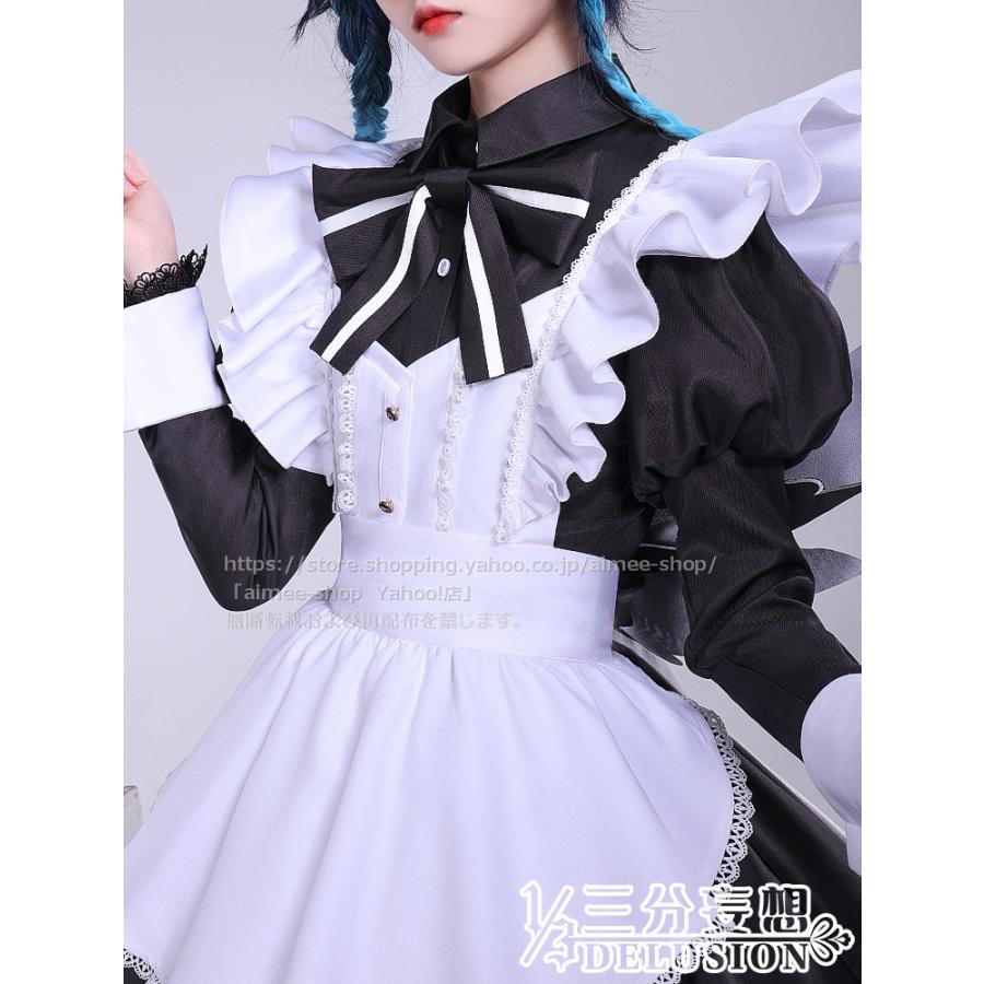 三分妄想1 3Delusion】原神 コスプレ ウェンティ バルバトス メイド服 衣装 ※ウィッグ追加可 11月上旬発送