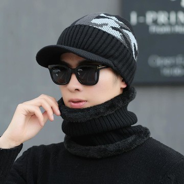 韓版帽子男冬天加絨毛線帽加厚針織套頭帽棉帽冬季保暖包頭帽青年