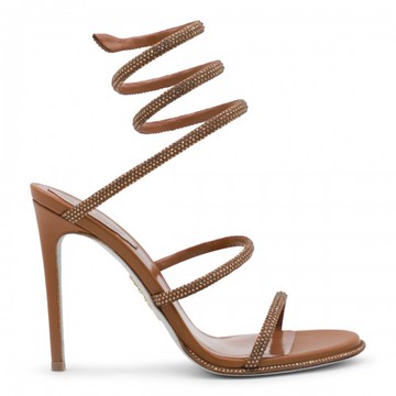 Rene Caovilla - Tobacco Leather Sandals 37½