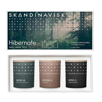 SKANDINAVISK HIBERNATE 香氛蠟燭3件組 迷你香氛蠟燭  KOTO 夢中天堂 + HYGGE 永恆時刻 + SKOG 挪威森林  Multi-color