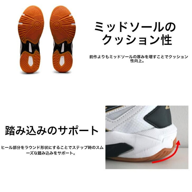 送料無料】バレーボールシューズ ローカット 足幅ワイドモデル asics