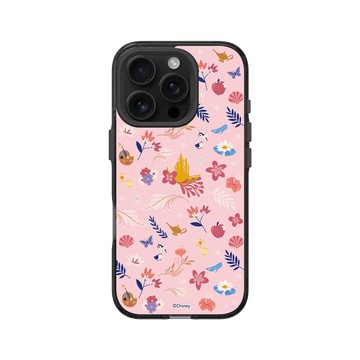 iPhone 16 Pro Clear 酷墨灰 - 迪士尼-公主系列 Disney Princess - 迪士尼公主 - 花卉童話