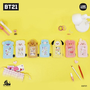 現貨 BT21 毛絨絨 卡夾 鑰匙圈 防彈少年團 證件套 證件卡套 悠遊卡套 卡套 證件夾 卡片套 悠遊卡夾 日本進口