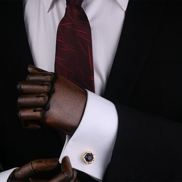 法式襯衫男袖扣袖釘女襯衣扣子男士西裝袖口釘金色浪漫星空石袖扣