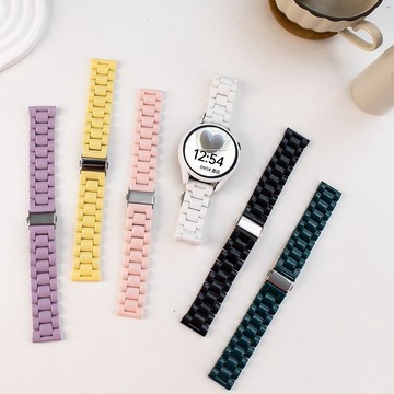 糖果色亞克力錶帶 適用於 谷歌 Google Pixel Watch 4 3 2 1系列 41mm 45mm 腕帶配件