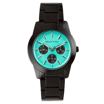 RELAX TIME 三眼腕錶-湖水藍時尚腕錶 R0800-16-23 38mm｜樂天全館特惠中★指定刷卡回饋10%