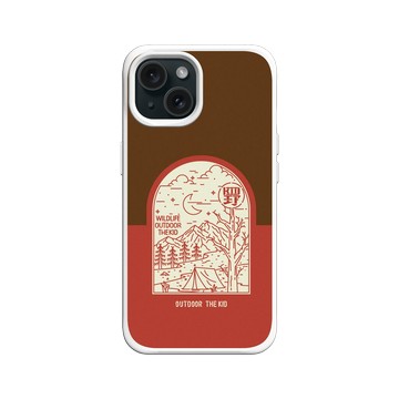 iPhone 15 SolidX 白 - KID - 夜宿露營KID