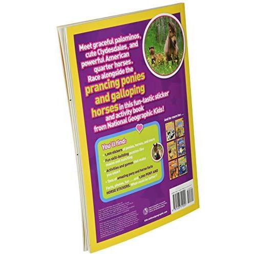 National Geographic Kids Ponies and Horses Sticker Activity Book: Over 1,00