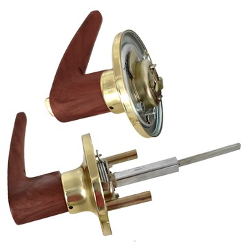 加安 房間鎖 水平鎖  胡桃木  1個