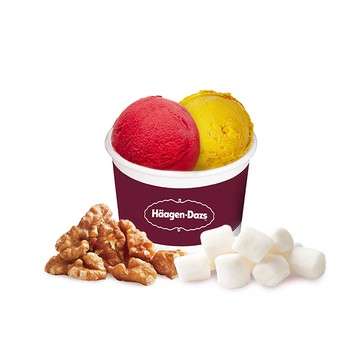 【Häagen-Dazs哈根達斯】雙球冰淇淋+2款經典配料(外帶) 喜客券
